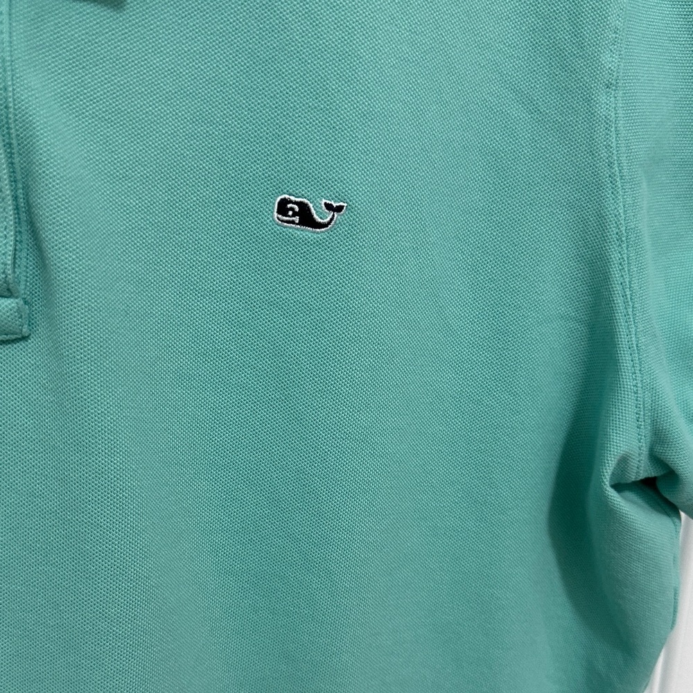 Women's Aqua Green Polo Shirt Size XL - Picture 3 of 7